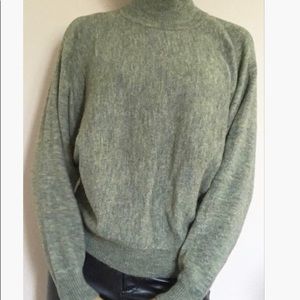 H&M Moss Green Mock Neck Sweater